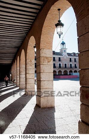 Main Square. Ocaa, Toledo province, Castilla La Mancha, Spain. View Large Photo Image Stock Photography - Main Square. Ocaa, Toledo province, Castilla La Mancha, Spain.. Fotosearch