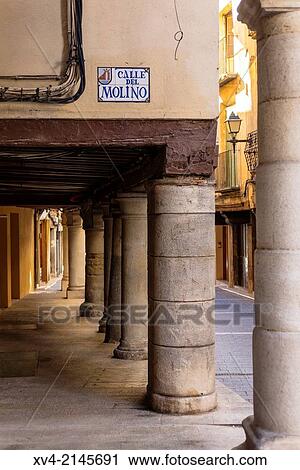 Main square of the town of Graus, a Mediaeval Village, Huesca, Arag? n, Spain. View Large Photo Image Stock Image - Main square of the town of Graus, a Mediaeval Village, Huesca, Arag? n, Spain.. Fotosearch