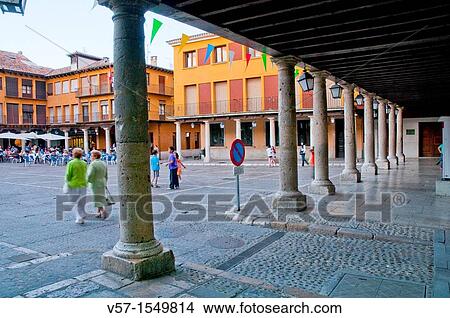 Main Square. Tordesillas, Valladolid province, Castilla Leon, Spain. View Large Photo Image Picture - Main Square. Tordesillas, Valladolid province, Castilla Leon, Spain.. Fotosearch