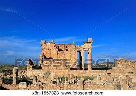 Main temple 2nd century, Sbeitla, Tunisia View Large Photo Image Stock Image - Main temple 2nd century, Sbeitla, Tunisia. Fotosearch