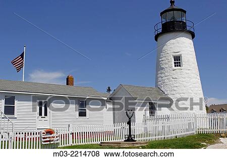 Maine coast Pemaquid Point Lighthouse. View Large Photo Image Stock Photo - Maine coast Pemaquid Point Lighthouse.. Fotosearch