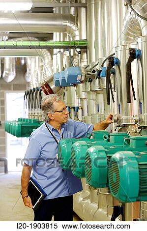 Maintenance Technician, Pumps ventilation and air conditioning, Onkologikoa Hospital, Oncology Institute, Case Center for prevention, diagnosis and treatment of cancer, Donostia, San Sebastian, Gipuzkoa, Basque Country, Spain View Large Photo Image Stock Photography - Maintenance Technician, Pumps ventilation and air conditioning, Onkologikoa Hospital, Oncology Institute, Case Center for prevention, diagnosis and treatment of cancer, Donostia, San Sebastian, Gipuzkoa, Basque Country, Spain. Fotosearch