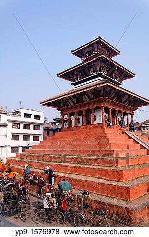 Maju Deval Temple, Durbar Square, Kathmandu, Nepal View Large Photo Image Stock Photo - Maju Deval Temple, Durbar Square, Kathmandu, Nepal. Fotosearch