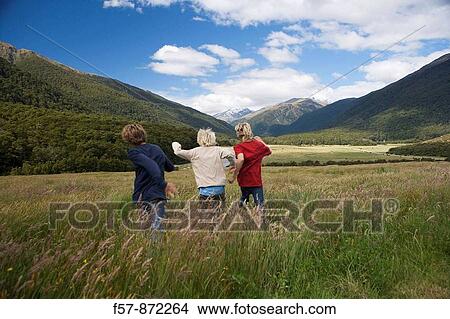 Picture - Makarora River, Aspiring National Park, South Island, New Zealand. Fotosearch