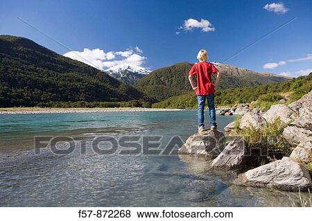 Makarora River, Aspiring National Park, South Island, New Zealand View Large Photo Image Stock Photo - Makarora River, Aspiring National Park, South Island, New Zealand. Fotosearch