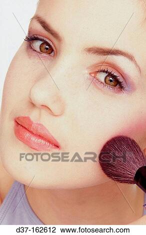 Stock Image - Making-up. Fotosearch