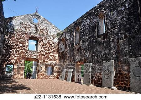 Malacca (Malaysia): the St. Paul's Church ruins View Large Photo Image Stock Photo - Malacca (Malaysia): the St. Paul's Church ruins. Fotosearch