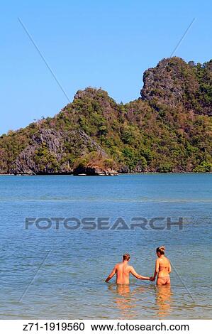 Stock Image - Malaysia, Kedah, Langkawi Island, Tanjung Rhu, beach,. Fotosearch