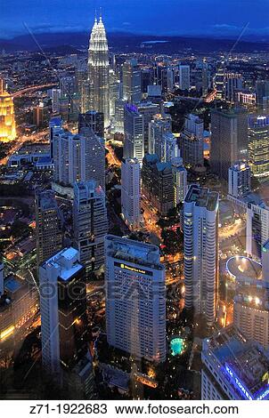 Malaysia, Kuala Lumpur, City Centre, aerial view, View Large Photo Image Stock Image - Malaysia, Kuala Lumpur, City Centre, aerial view,. Fotosearch