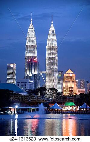 Stock Image - Malaysia, Kuala Lumpur City, Petronas Towers.. Fotosearch