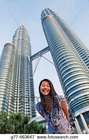 Stock Photo - Malaysia. Kuala Lumpur. Petronas Towers.. Fotosearch