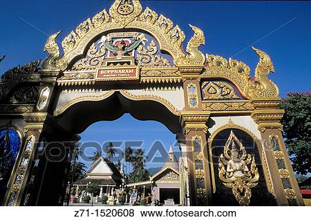 Malaysia, Penang, Georgetown, Buppharam Buddhist Temple View Large Photo Image Stock Photo - Malaysia, Penang, Georgetown, Buppharam Buddhist Temple. Fotosearch
