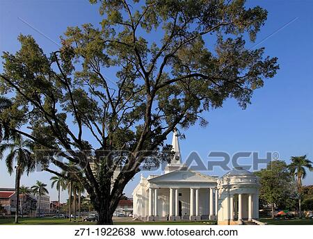Malaysia, Penang, Georgetown, St George's Church, historic colonial architecture, View Large Photo Image Stock Photo - Malaysia, Penang, Georgetown, St George's Church, historic colonial architecture,. Fotosearch