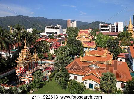 Malaysia, Penang, Georgetown, Dhammikarama Burmese Buddhist Temple, View Large Photo Image Stock Image - Malaysia, Penang, Georgetown, Dhammikarama Burmese Buddhist Temple,. Fotosearch