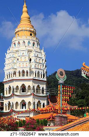 Malaysia, Penang, Kek Lok Si Temple, Chinese, View Large Photo Image Stock Photo - Malaysia, Penang, Kek Lok Si Temple, Chinese,. Fotosearch