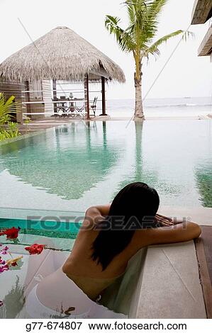 Maldives. South Male Atoll. Asian Woman. View Large Photo Image Stock Photo - Maldives. South Male Atoll. Asian Woman.. Fotosearch