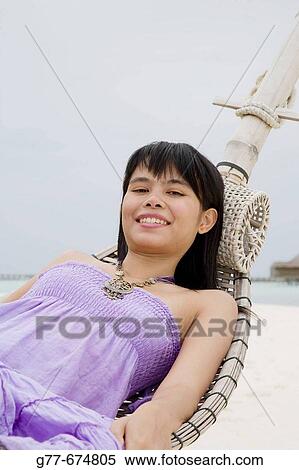 Maldives. South Male Atoll. Asian Woman. View Large Photo Image Stock Photography - Maldives. South Male Atoll. Asian Woman.. Fotosearch