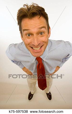 male caucasian, grinning, age 40? s, humor, wide angle View Large Photo Image Stock Photo - male caucasian, grinning, age 40? s, humor, wide angle. Fotosearch