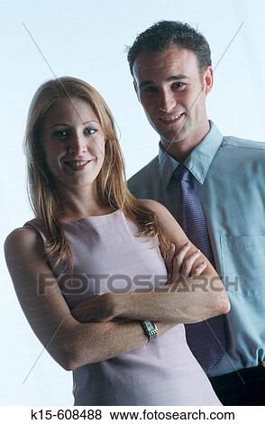 Male & Female Team Office Workers View Large Photo Image Stock Photo - Male & Female Team Office Workers. Fotosearch