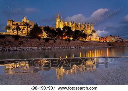 Mallorca Cathedral, XIII Century, Historic-Artistic, Palma, Mallorca, Balearic Islands, Spain, Europe View Large Photo Image Stock Photo - Mallorca Cathedral, XIII Century, Historic-Artistic, Palma, Mallorca, Balearic Islands, Spain, Europe. Fotosearch