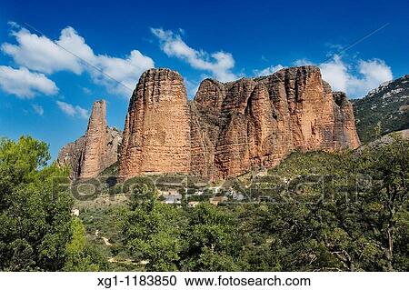 MALLOS DE RIGLOS, Huesca, Aragon, SPAIN View Large Photo Image Stock Image - MALLOS DE RIGLOS, Huesca, Aragon, SPAIN. Fotosearch