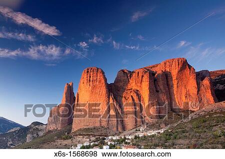 Mallos de Riglos, Riglos, La Hoya, Huesca, Spain View Large Photo Image Stock Photo - Mallos de Riglos, Riglos, La Hoya, Huesca, Spain. Fotosearch