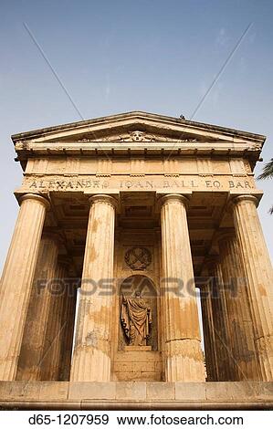 Malta, Valletta, Lower Barrakka Gardens, Doric Temple memorial to Sir Alexander Ball, English naval officer who took Malta from the French in 1800 View Large Photo Image Stock Photo - Malta, Valletta, Lower Barrakka Gardens, Doric Temple memorial to Sir Alexander Ball, English naval officer who took Malta from the French in 1800. Fotosearch