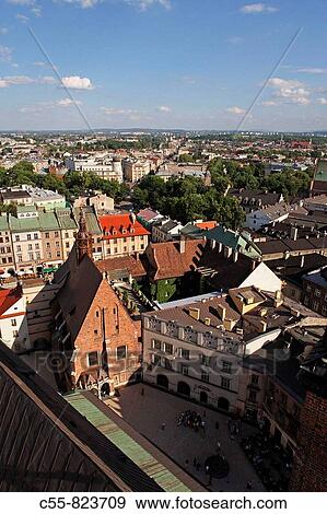 Maly Rynek Square little Market Square, Church of St Barbara, 1338, Cracow, Krakow, Poland View Large Photo Image Stock Photo - Maly Rynek Square little Market Square, Church of St Barbara, 1338, Cracow, Krakow, Poland. Fotosearch