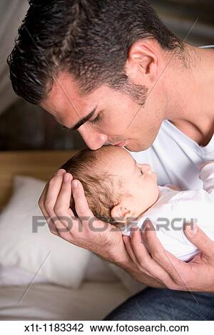 Man and baby. View Large Photo Image Stock Image - Man and baby.. Fotosearch