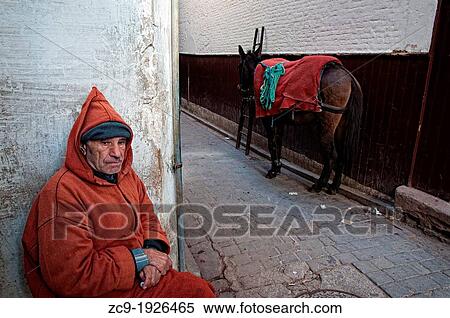 Man and horse in the medina of Fez Fez el Bali, Imperial city, Morocco View Large Photo Image Stock Photography - Man and horse in the medina of Fez Fez el Bali, Imperial city, Morocco. Fotosearch