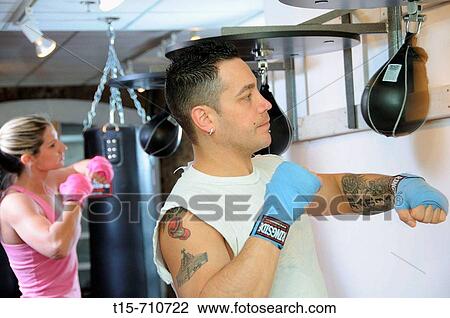 man and woman boxing View Large Photo Image Stock Image - man and woman boxing. Fotosearch