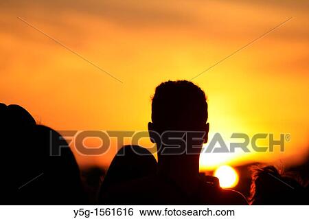 man at sunset View Large Photo Image Stock Photograph - man at sunset. Fotosearch