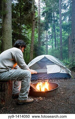 Man by campfire at South Whidbey State Park, Whidbey Island, Washington View Large Photo Image Stock Image - Man by campfire at South Whidbey State Park, Whidbey Island, Washington. Fotosearch