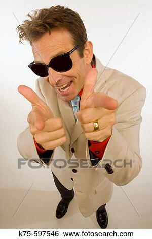 man, caucasian, age 40? s, sunglasses, pointing fingers, hand gestures View Large Photo Image Stock Photograph - man, caucasian, age 40? s, sunglasses, pointing fingers, hand gestures. Fotosearch