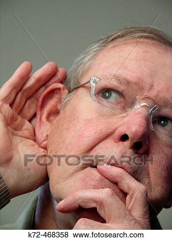 Man Contemplating Sounds View Large Photo Image Stock Photo - Man Contemplating Sounds. Fotosearch