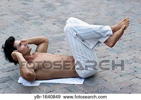 man exercise View Large Photo Image Stock Photo - man exercise. Fotosearch
