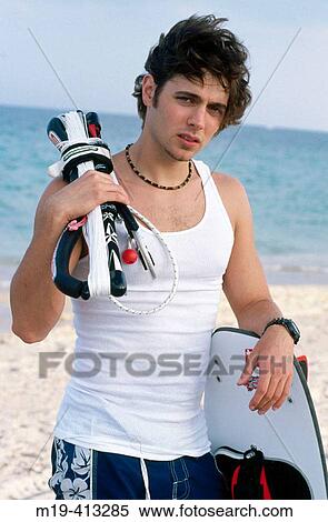 man going kite surfing View Large Photo Image Stock Photography - man going kite surfing. Fotosearch