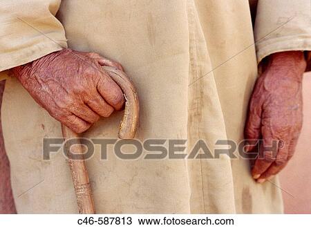 Stock Image - Man, Gorges of Dades. Dades Valley. Morocco. Fotosearch