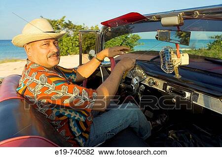 Man in 1950 Chevrolet convertible, Cuba View Large Photo Image Stock Image - Man in 1950 Chevrolet convertible, Cuba. Fotosearch