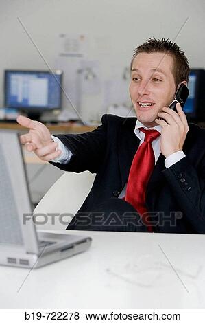 Man in office View Large Photo Image Stock Photo - Man in office. Fotosearch