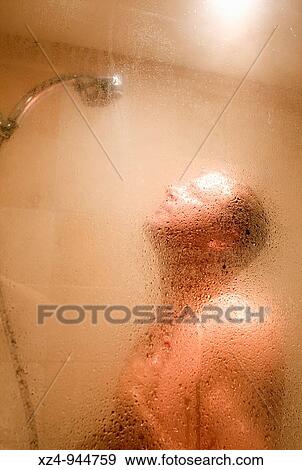 Stock Photo - man in shower. Fotosearch