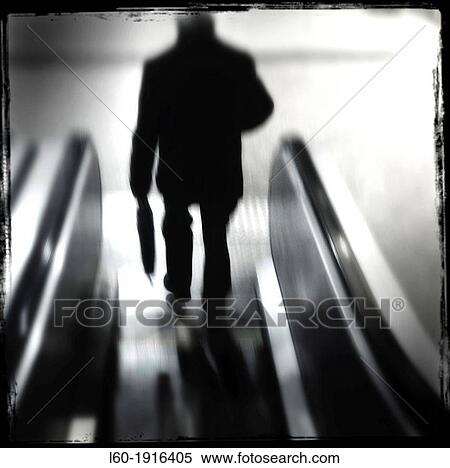 Stock Photography - Man in subway, Madrid, Spain. Fotosearch