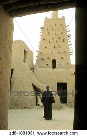 man in the mosque djingareyber in timbuktu View Large Photo Image Stock Image - man in the mosque djingareyber in timbuktu. Fotosearch