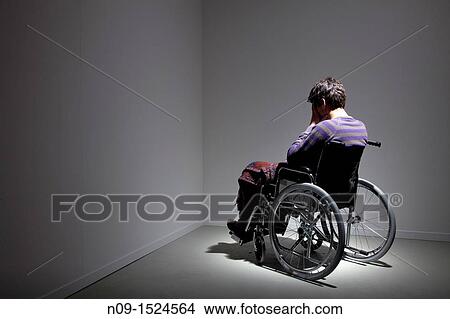 Man in wheelchair View Large Photo Image Picture - Man in wheelchair. Fotosearch