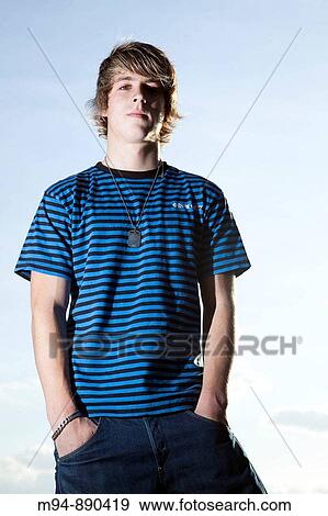 Stock Photo - Man looking at camera. Fotosearch