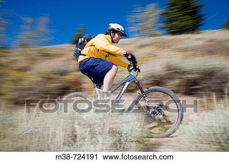 Man mt biking, Sun Valley, Idaho, USA View Large Photo Image Stock Image - Man mt biking, Sun Valley, Idaho, USA. Fotosearch