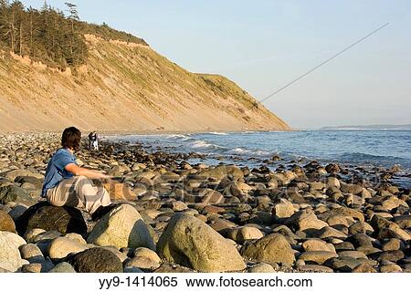 Man on rocky beach - Fort Ebey State Park, Whidbey Island, Washington View Large Photo Image Stock Photography - Man on rocky beach - Fort Ebey State Park, Whidbey Island, Washington. Fotosearch
