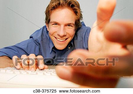 man online View Large Photo Image Stock Photography - man online. Fotosearch