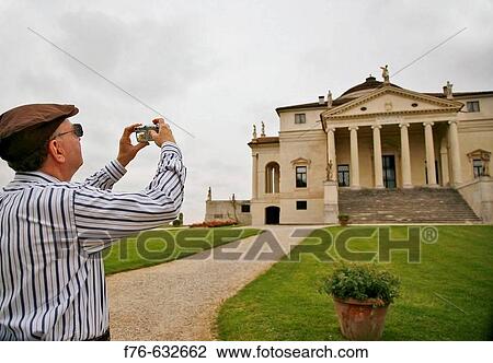 man photographing the Villa Capra (La Rotonda), Vicenza, Italy View Large Photo Image Stock Image - man photographing the Villa Capra (La Rotonda), Vicenza, Italy. Fotosearch