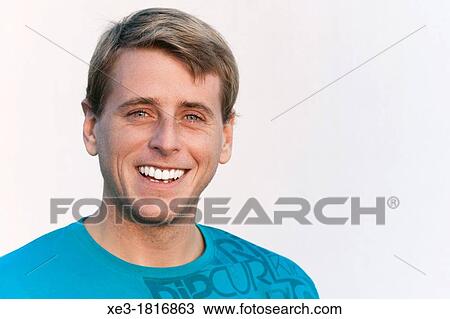 Man portrait, smiling View Large Photo Image Stock Image - Man portrait, smiling. Fotosearch